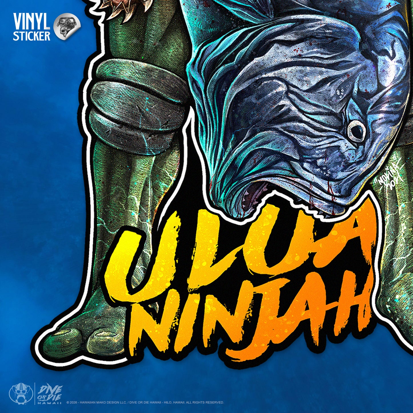 DA ULUA NINJA - Vinyl Sticker