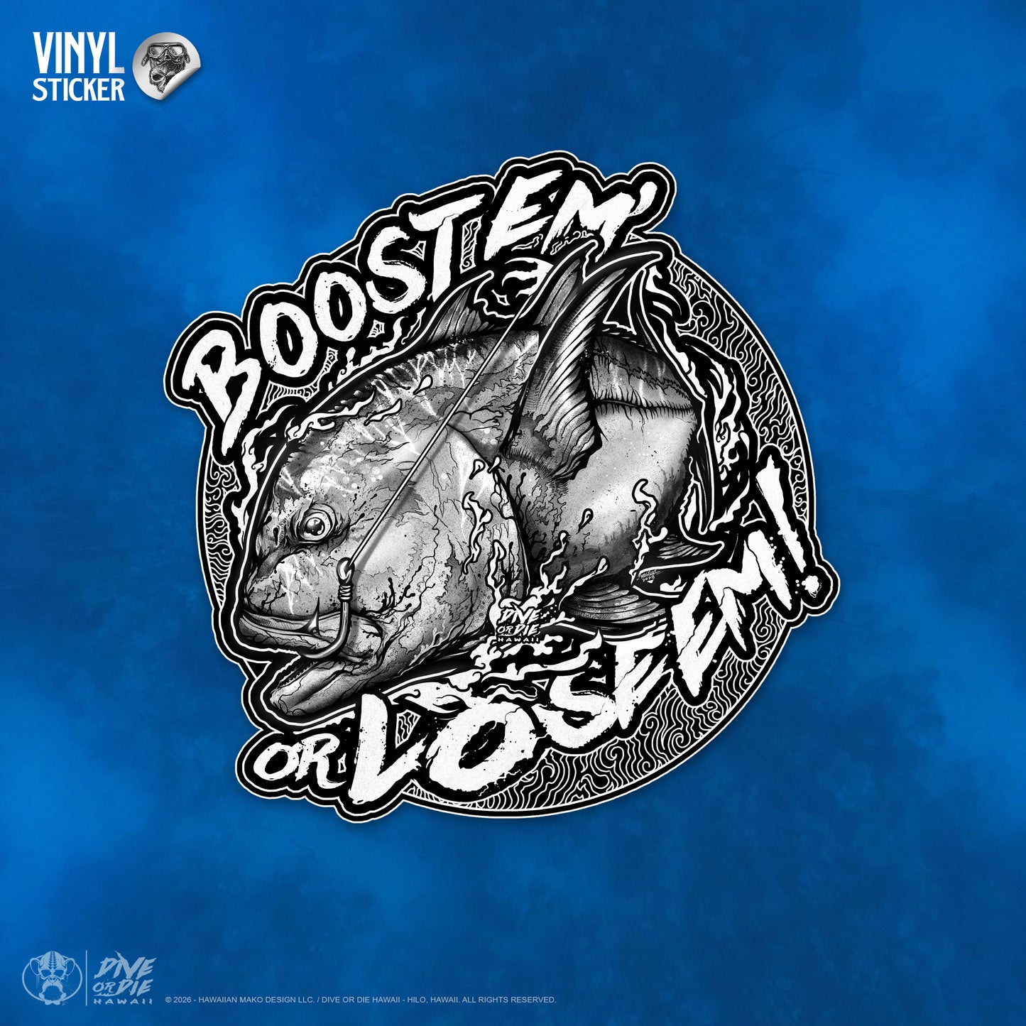 "BOOST'UM" - Vinyl Sticker