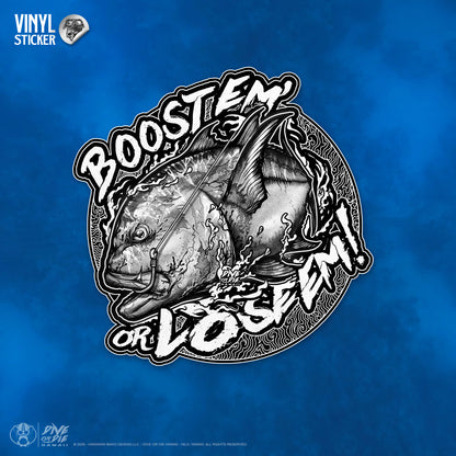 "BOOST'UM" - Vinyl Sticker
