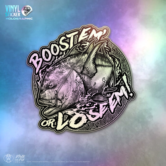 BOOST'UM - HOLOGRAPHIC - Vinyl Sticker