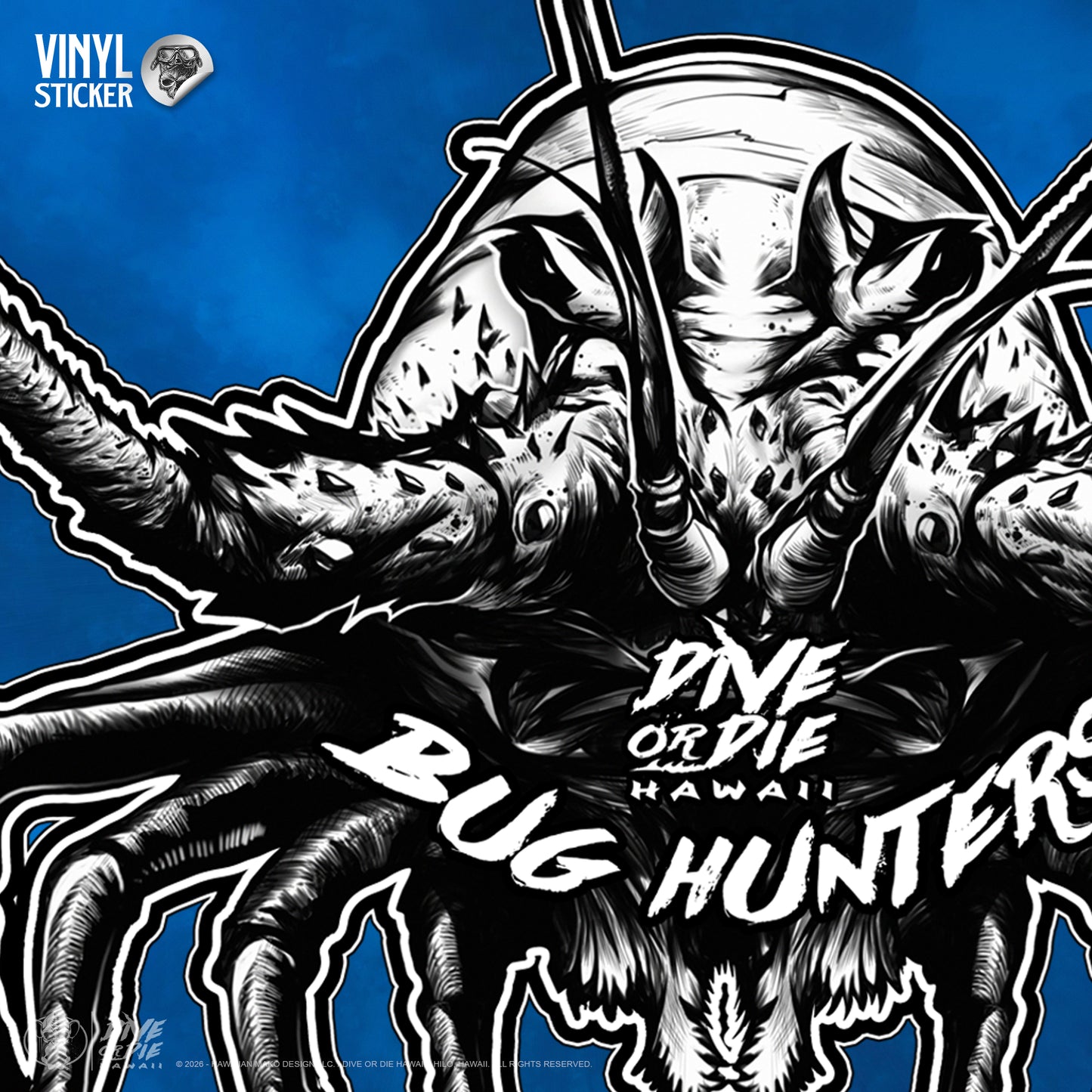 "BUG HUNTERS" - Vinyl Sticker