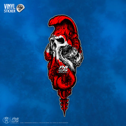 TAKO SKULL (DIVER) - Vinyl Sticker