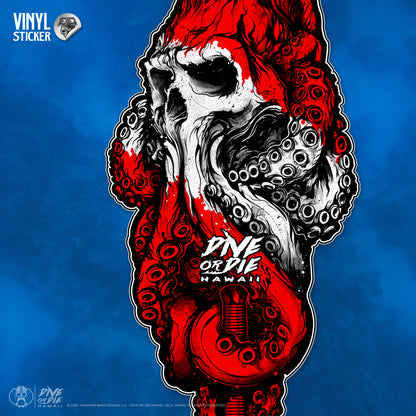 TAKO SKULL (DIVER) - Vinyl Sticker