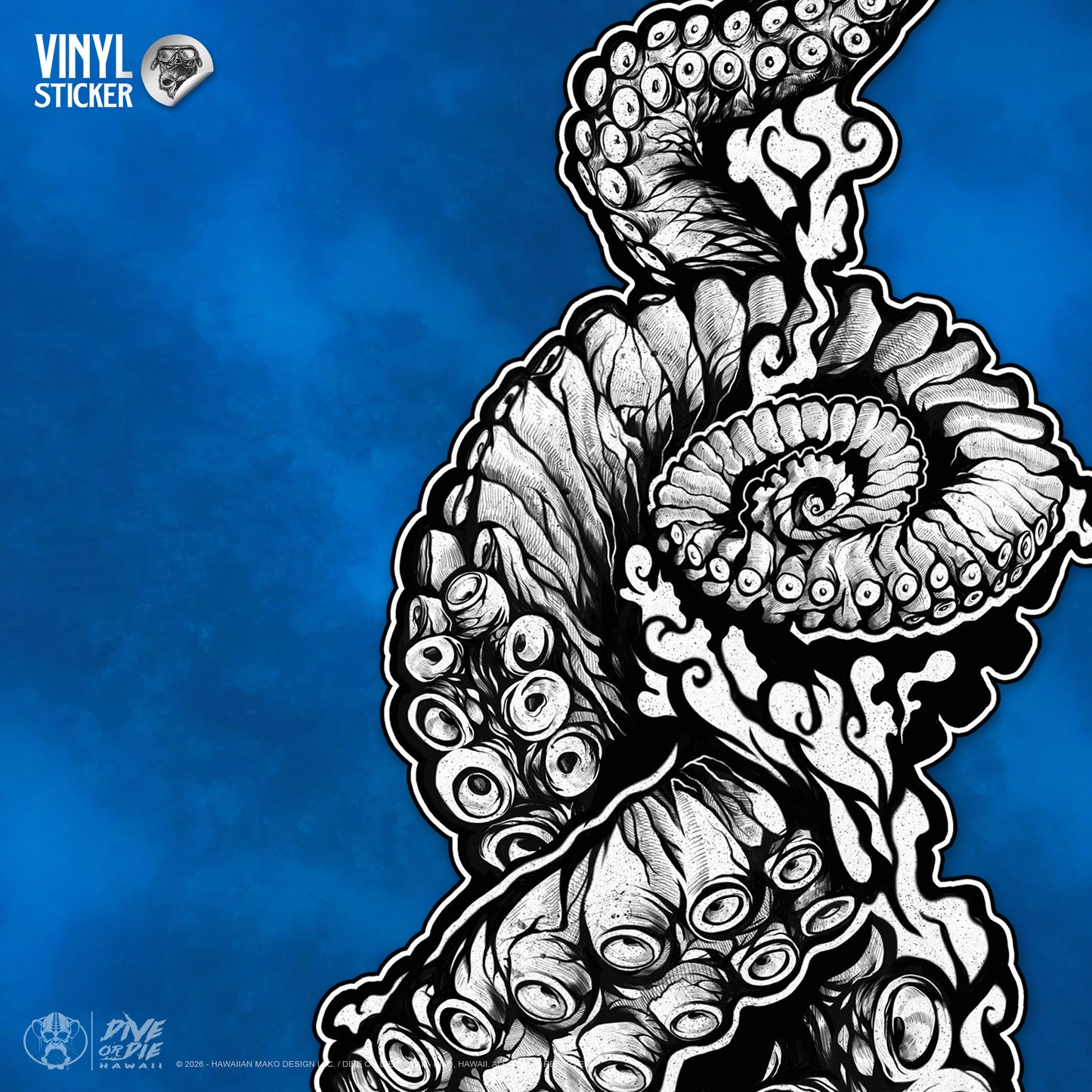 "HI ONLY TAKO LEGS" - Vinyl Sticker