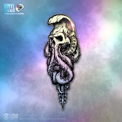 TAKO SKULL -HOLOGRAPHIC - Vinyl Sticker