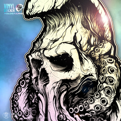 TAKO SKULL -HOLOGRAPHIC - Vinyl Sticker