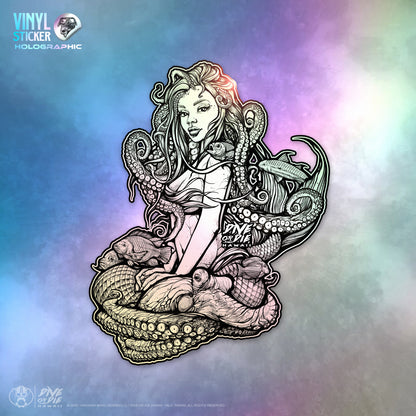 TAKO QUEEN -HOLOGRAPHIC- Vinyl Sticker