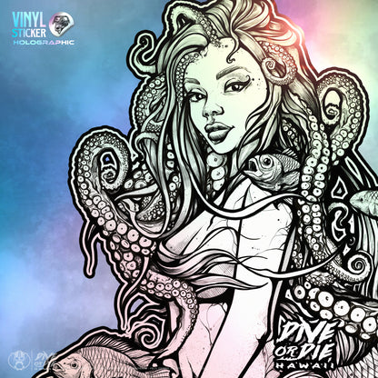 TAKO QUEEN -HOLOGRAPHIC- Vinyl Sticker