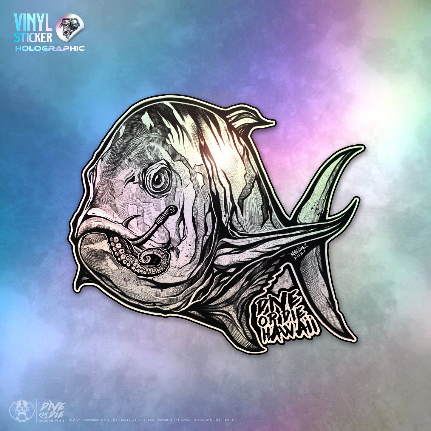 ULUA -HOLOGRAPHIC- Vinyl Sticker