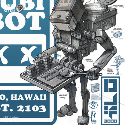 SUBI-BOT (CONCEPT) - Vinyl Sticker