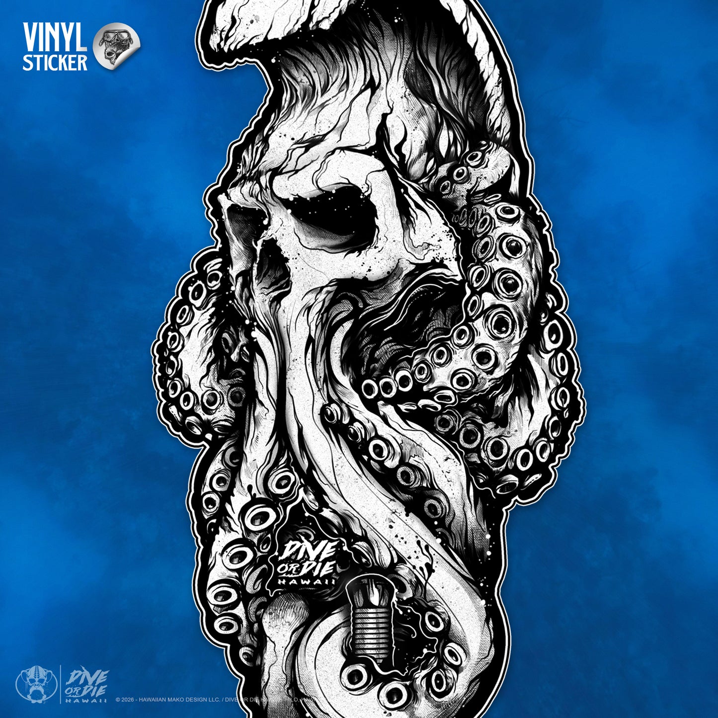TAKO SKULL - Vinyl Sticker