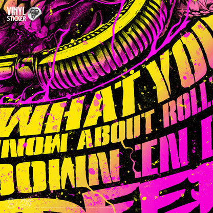 "ROLLIN' DOWN" -VIBE- Vinyl Sticker