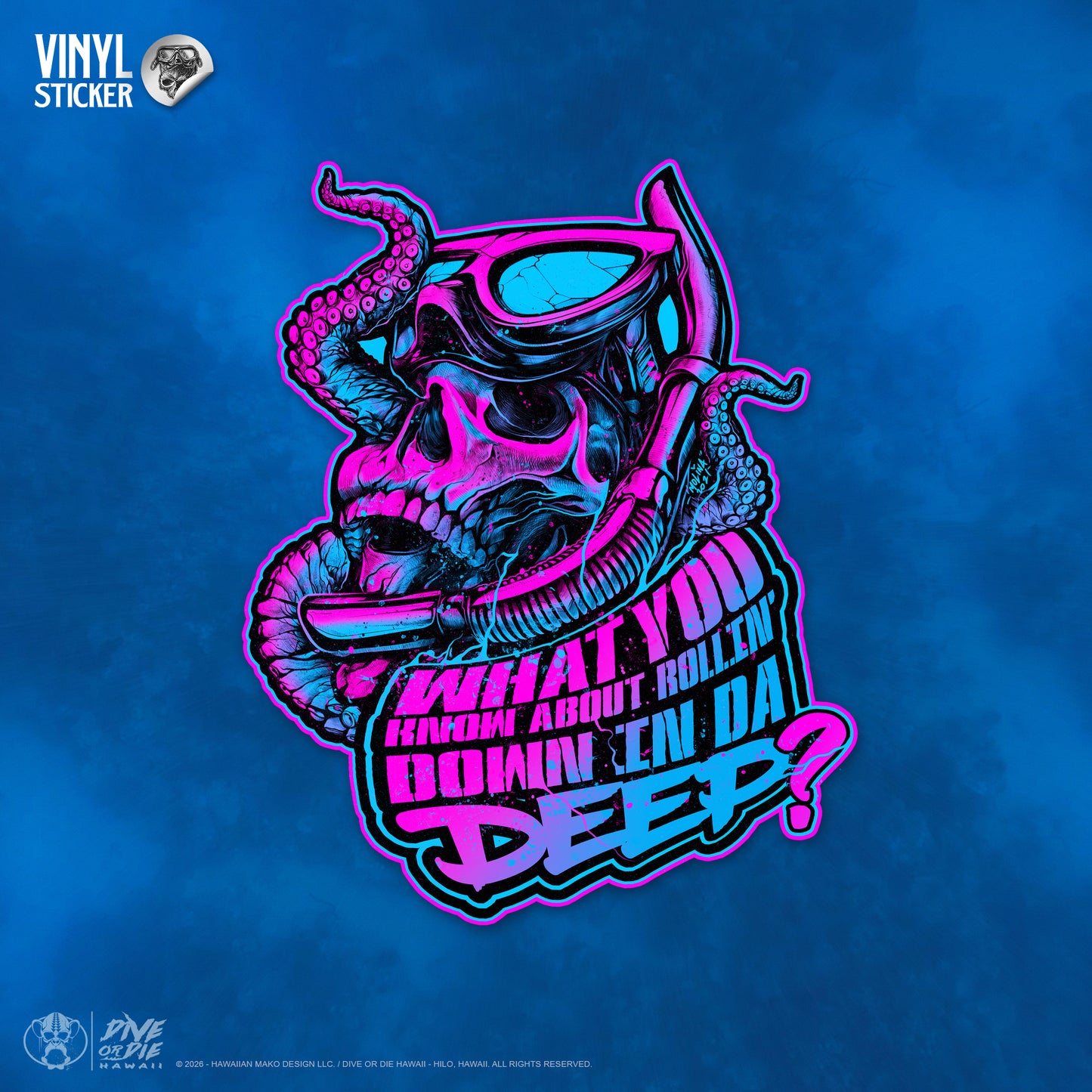 "ROLLIN' DOWN" -CHILL- Vinyl Sticker"