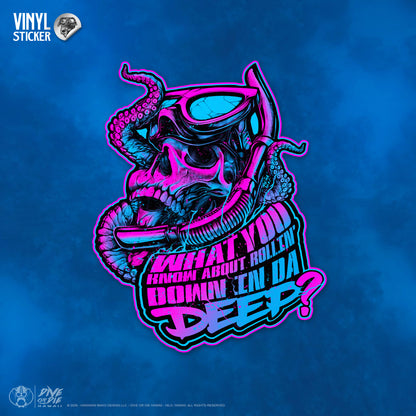 "ROLLIN' DOWN" -CHILL- Vinyl Sticker"