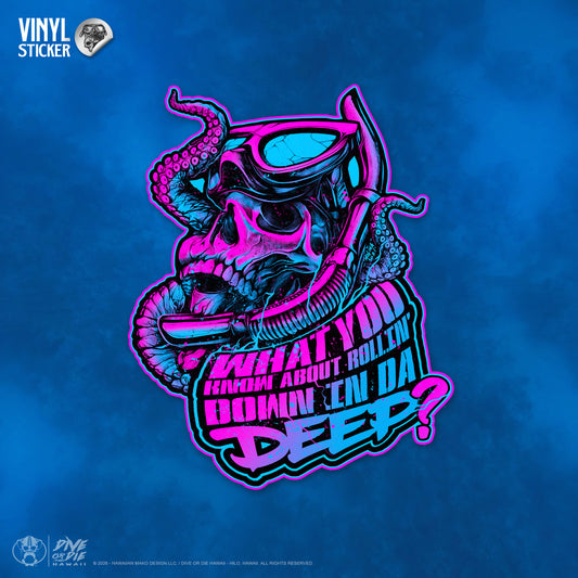 "ROLLIN' DOWN" -CHILL- Vinyl Sticker"