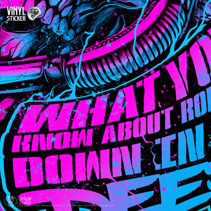 "ROLLIN' DOWN" -CHILL- Vinyl Sticker"