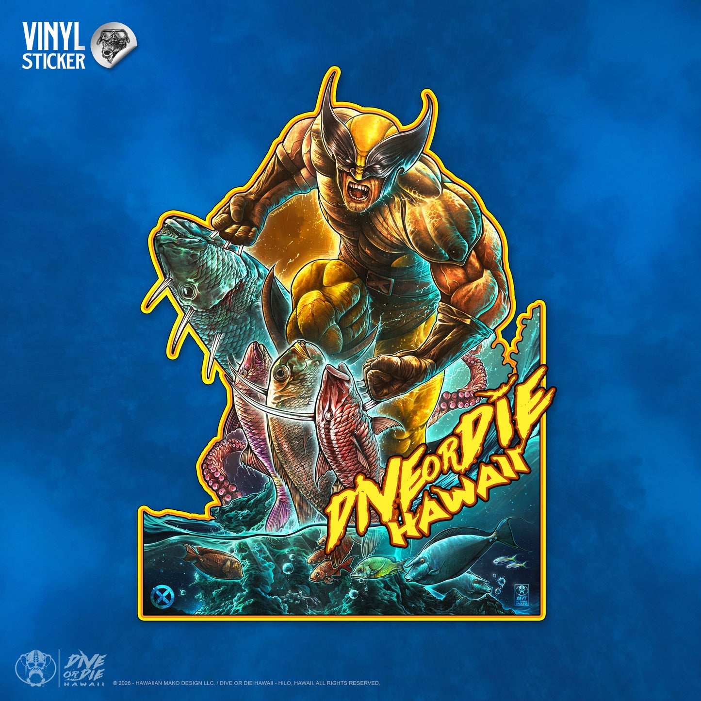 WOLVERINE ANGLER - Vinyl Sticker