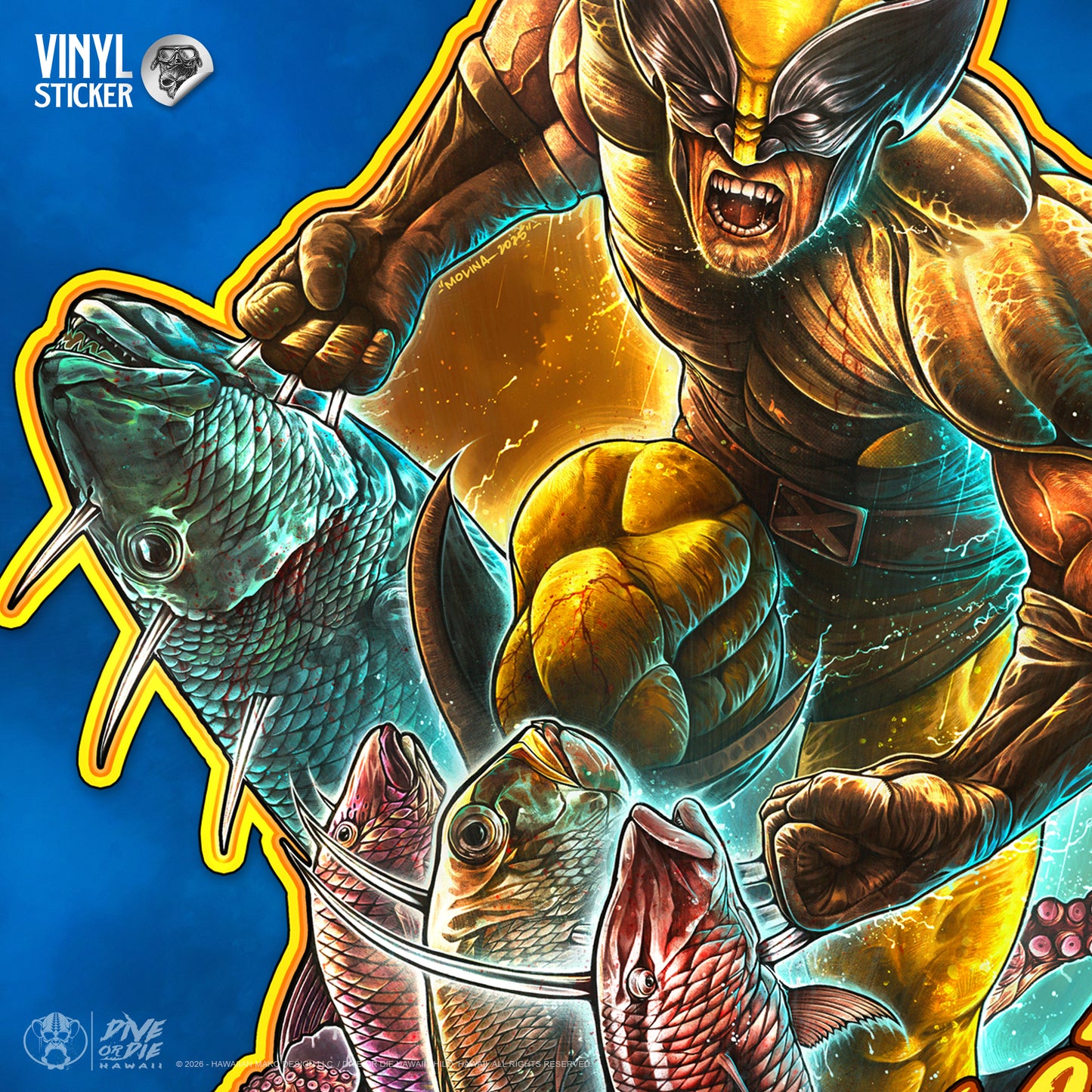 WOLVERINE ANGLER - Vinyl Sticker