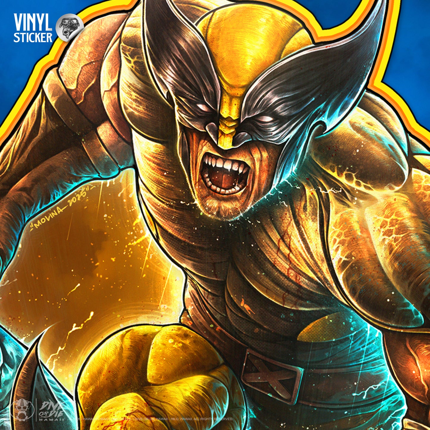 WOLVERINE ANGLER - Vinyl Sticker